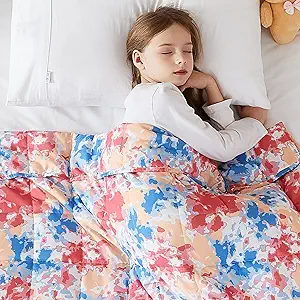 L'AGRATY Weighted Blanket - 36"x48" 3lbs Microfiber Material with Glass Beads Small Blanket for All-Season Summer Fall Winter Soft Thick
