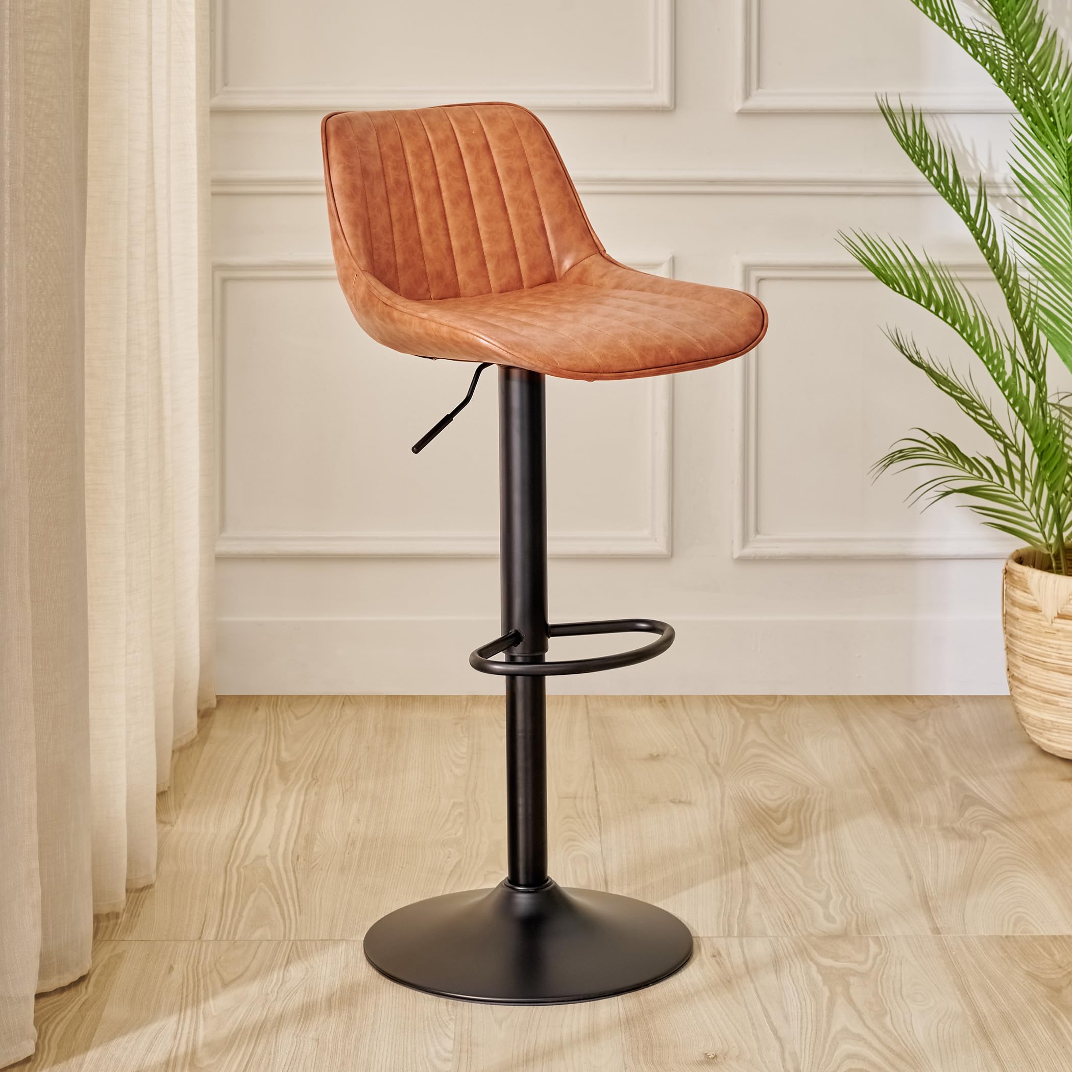 Home Centre Amanda Bar Chair - Brown-image-24