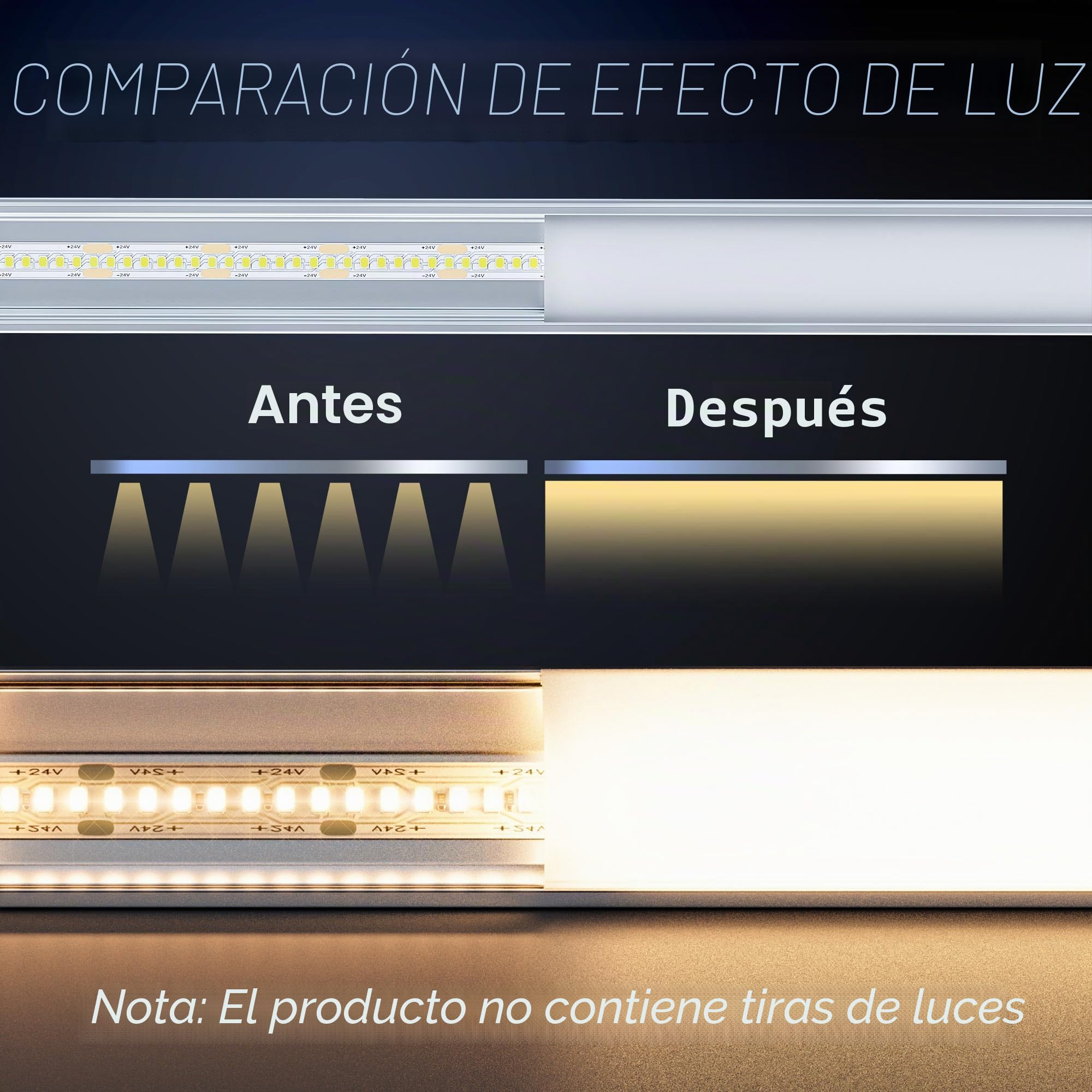 10 perfiles de esquina LED de aluminio blanco 2 m para tiras LED de 10 mm de ancho máximo, longitud 2000 x 15,8 x 15,8 mm, perfil LED de 45 grados, forma de V, perfil de esquina, canal y difusor para