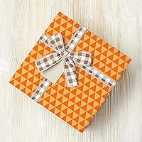 Vista 5 de Whaline Paquete de 10 piezas de tela de algodón de otoño de 18 x 22 pulgadas, hojas de otoño, calabaza, ondas, puntos gruesos, acolchados