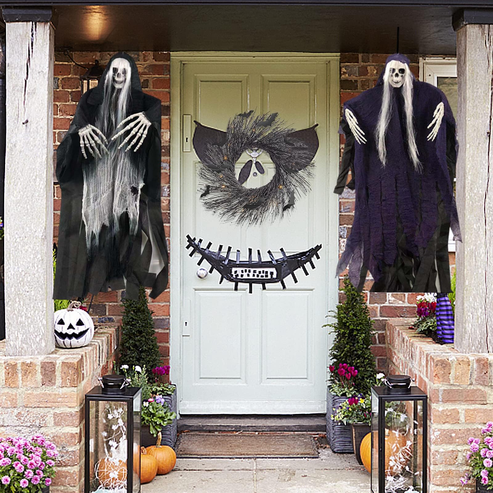 ハロウィン　空き屋敷 Amazon.co.jp: ハロウィン 飾り 幽霊 グッズ お化け屋敷 吊り