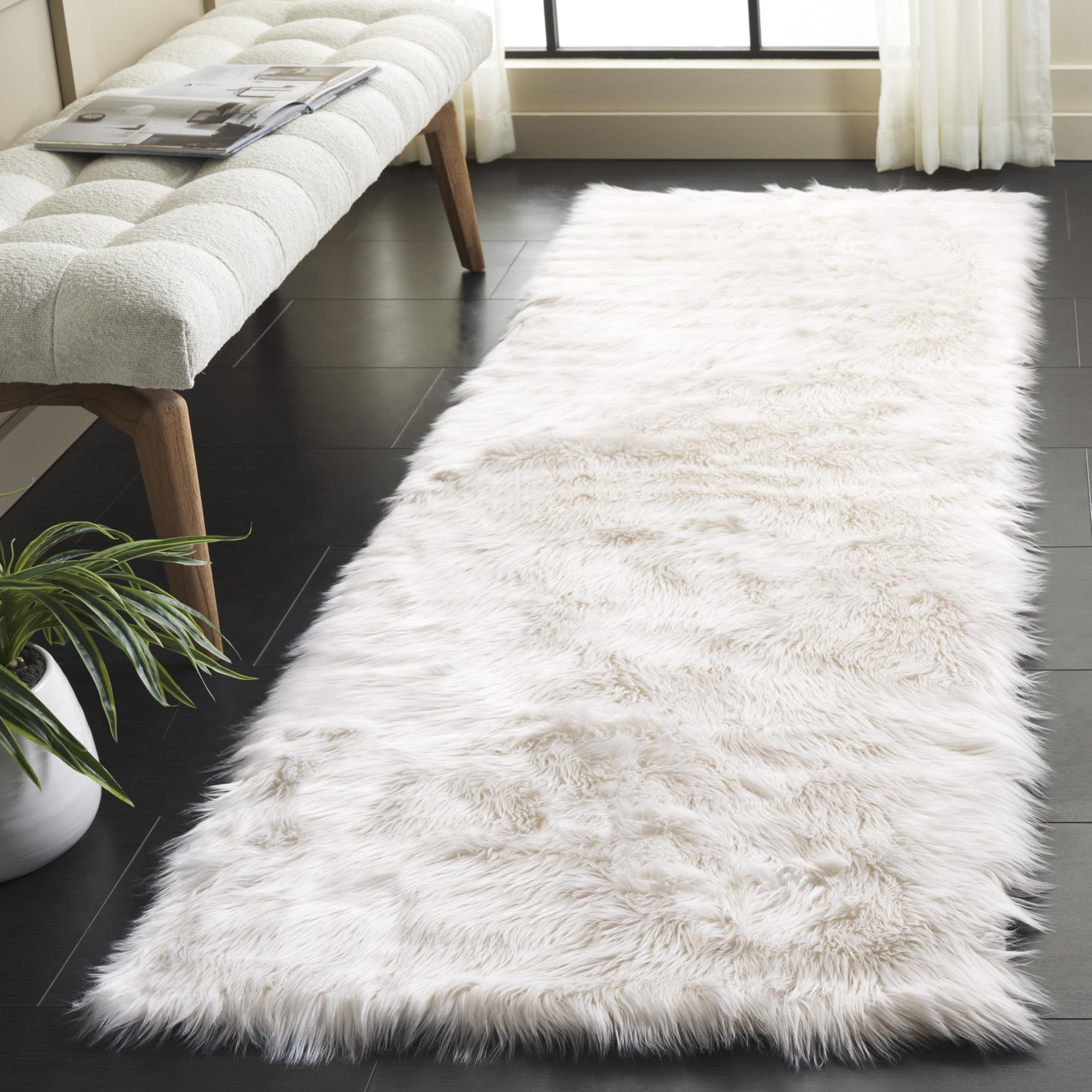Safavieh Area Rug Faux Sheepskin Runner FSS235