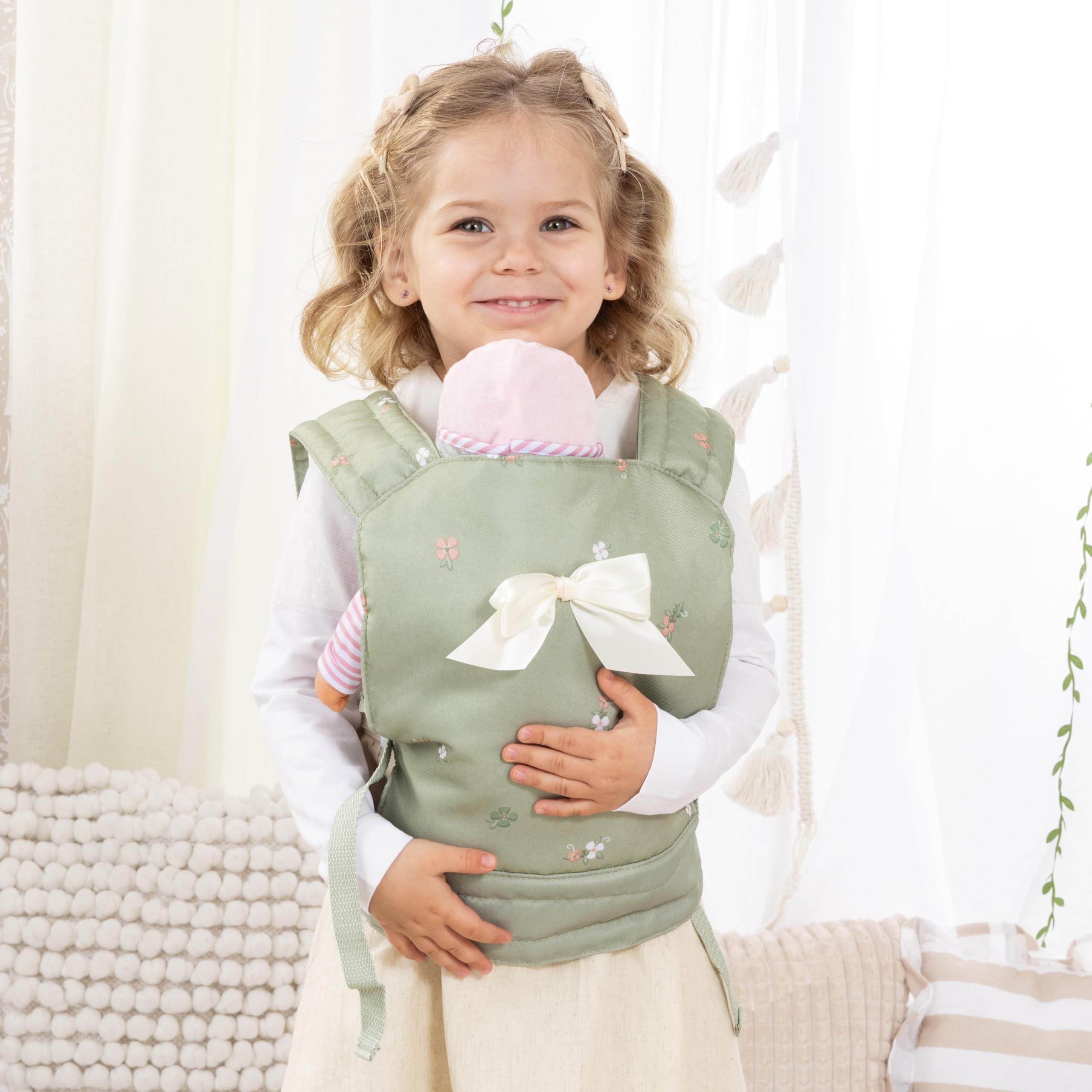 Bayer Design 62228AA Puppentrage EasyCarry, gepolstert, verstellbare Riemen, hinten und vorne tragbar, für Puppen und Plüschtiere