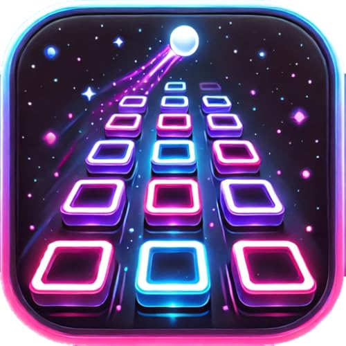 Neon Tiles Space Hop