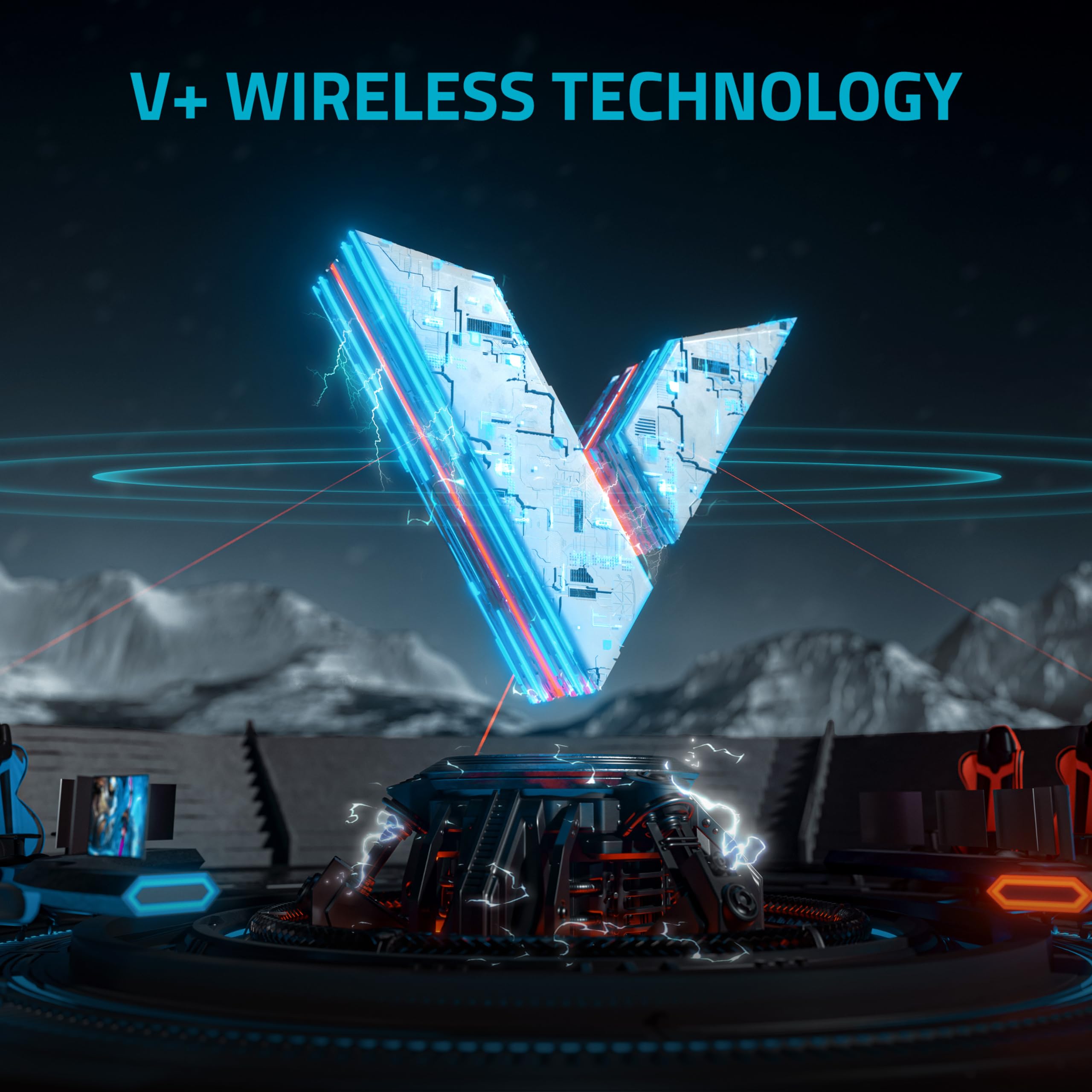 Rapoo V30PRO bezprzewodowa mysz gamingowa 2,4 GHz High-Performance z czujnikiem optycznym 26000 DPI, przyspieszenie 50 G, 650 IPS, czas pracy baterii do 160 h, PC/Mac, czarna