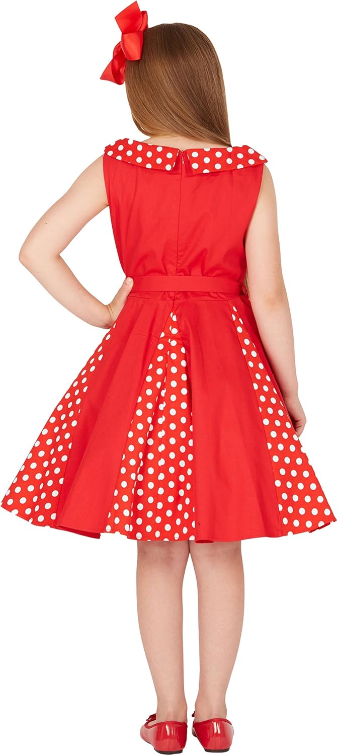 Vintage Polka Dot 50's Girls Dress