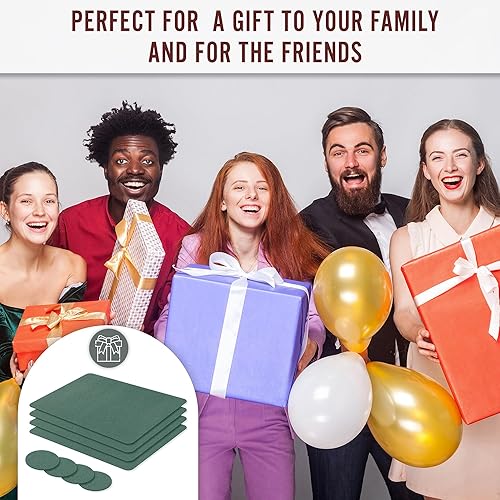 Miniatura 9 de Juego de manteles individuales y posavasos de cuero, muy duradero, PVC puro, resistente al calor, impermeable, lavable, fácil de limpiar, manteles