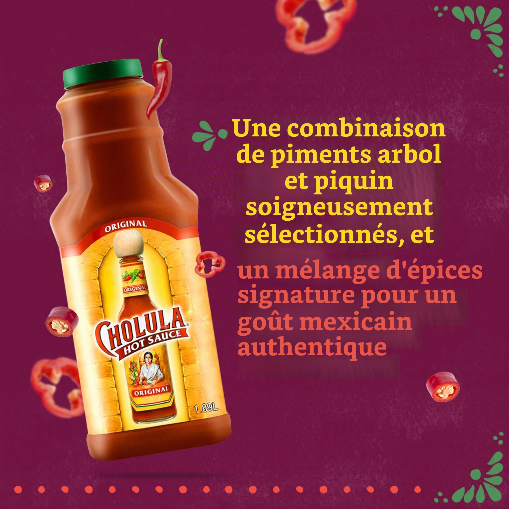 Cholula Sauce Piquante Originale, 1,89 L