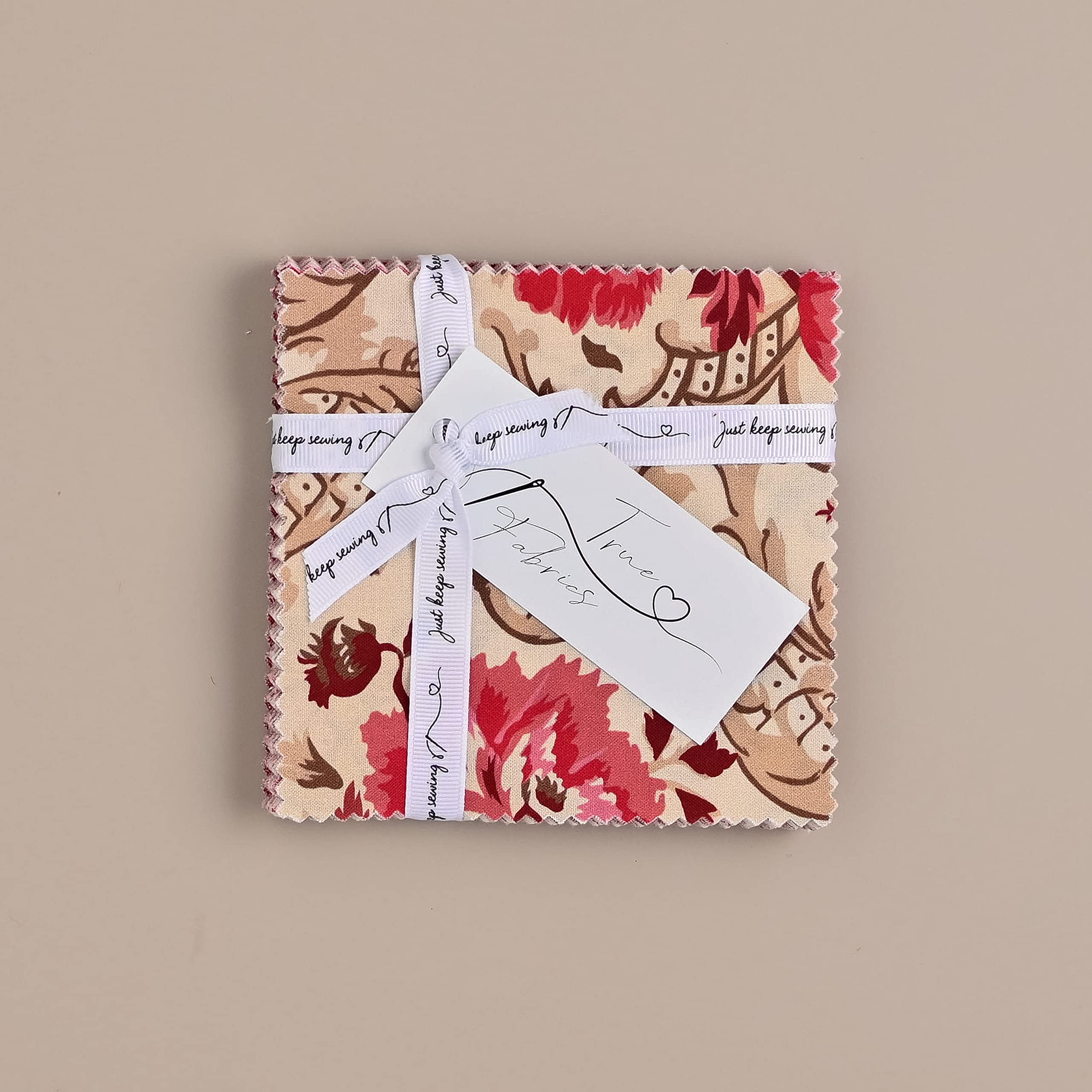 True Fabrics En Rouge Precut Fabric (5" Squares)