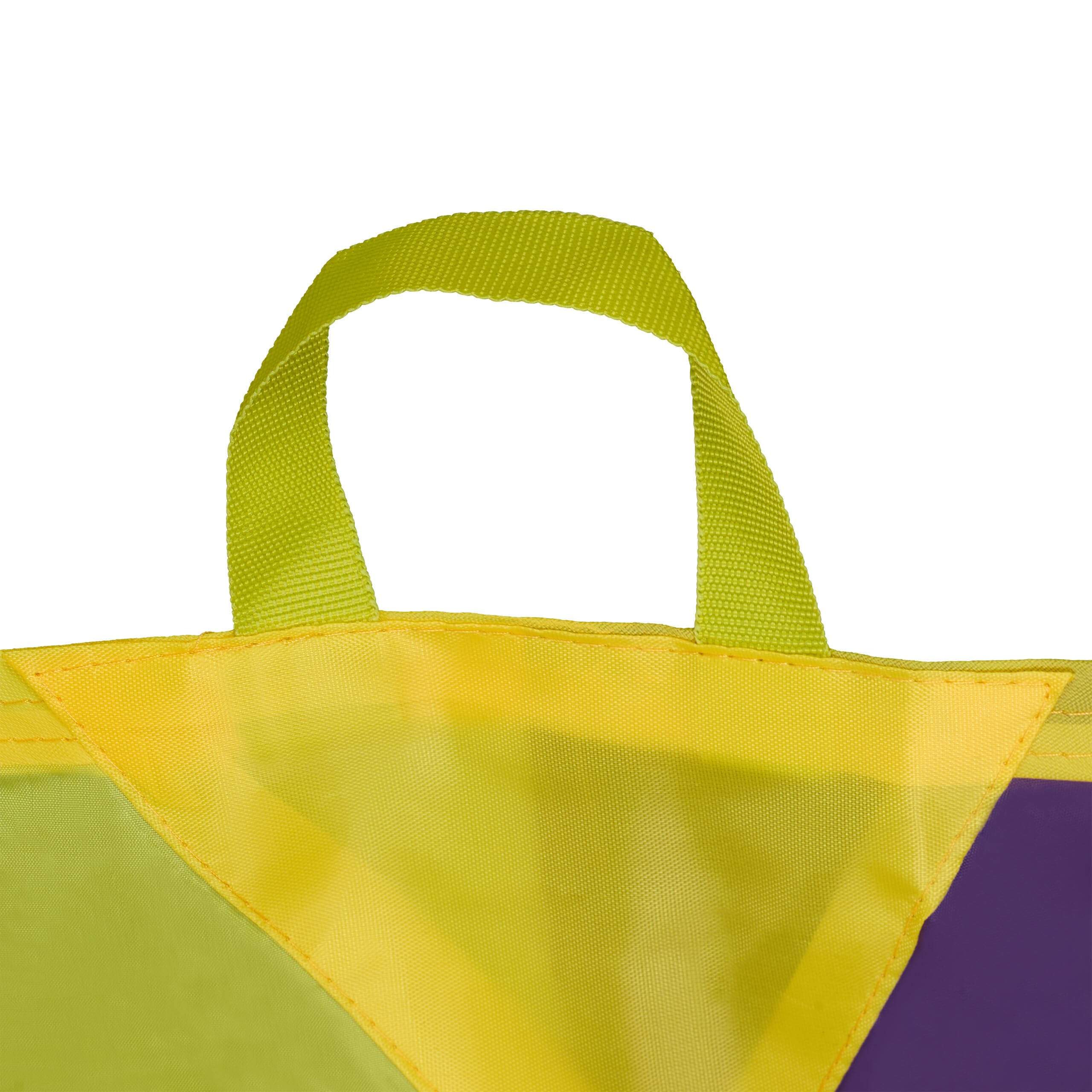 Relaxdays parachute spel, kinderen, 3,5 m, 20 ballen, 8 handgrepen, parachutespel buiten, dansdoek, regenboog Relaxdays parachute spel, kinderen, 3,5 m, 20 ballen, 8 handgrepen, parachutespel buiten, dansdoek, regenboog