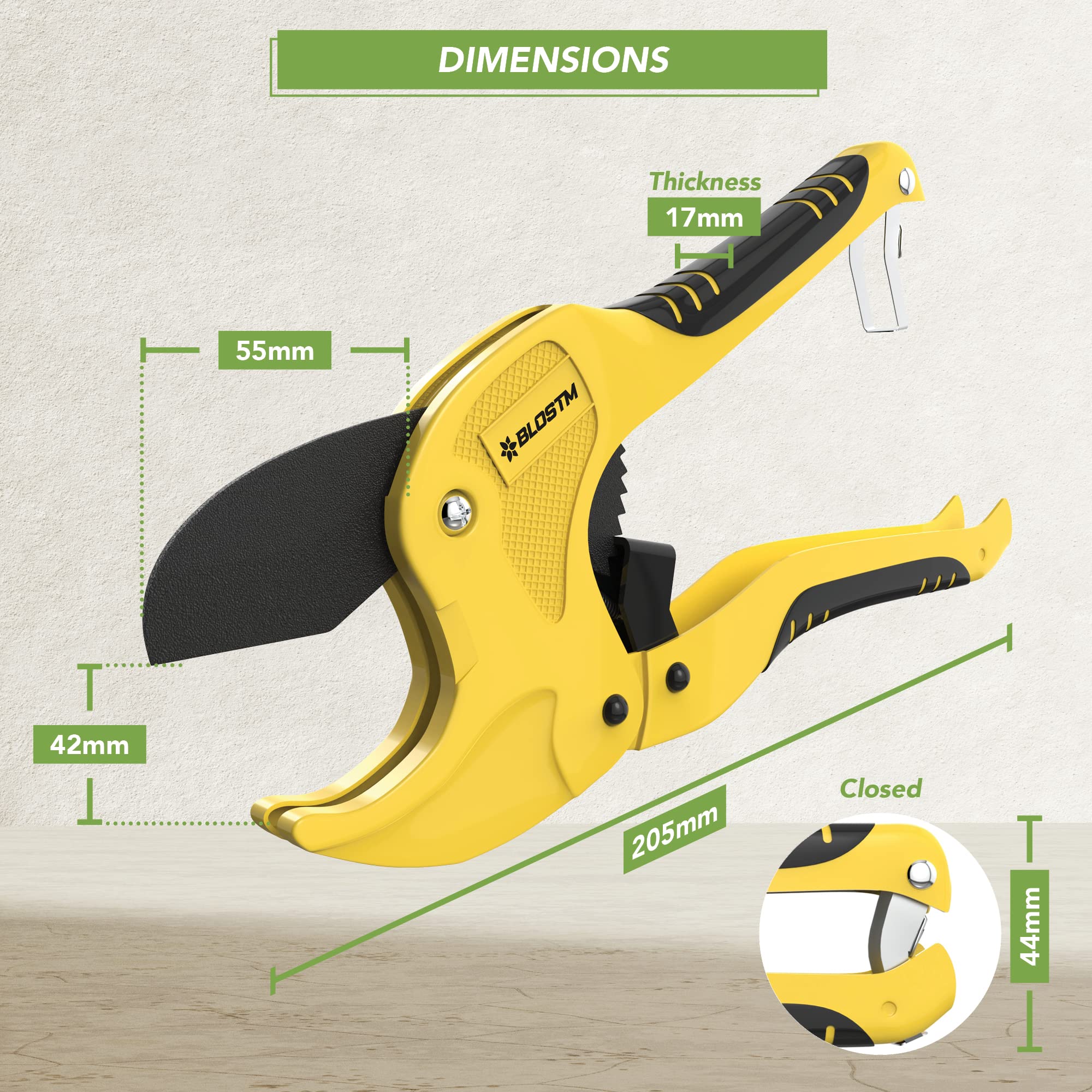 Tagliatubi Per Plastica E Gomma - Capacità 42mm, Con Lama SK-5 - Foto 11