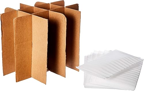 uBoxes Compartimentos de caja divisora de células de vidrio y bolsas de espuma para gafas