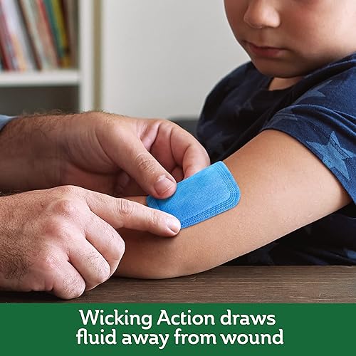 Miniatura 3 de Curad Almohadilla súper absorbente para heridas, mediana, 4 x 4 pulgadas, 10 unidades