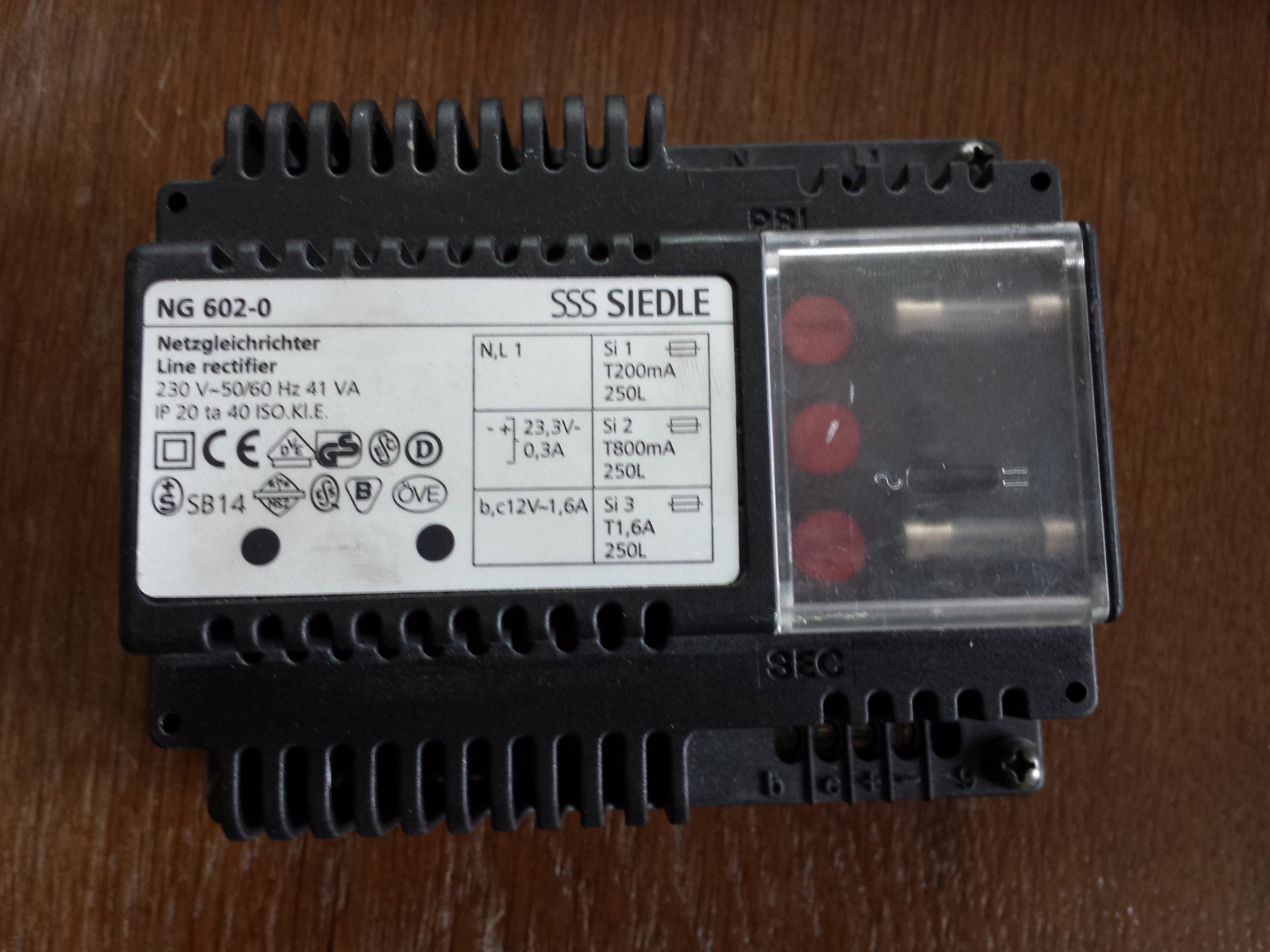 Siedle NG 602-0 - Trasformatore di rete per citofono