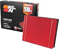 K&N KNA-2129 18,000 Mile Engine Air Filter for 1999-2020 Chevy Silverado, Tahoe, Suburban & GMC Sierra, Yukon V6/V8 Trucks/SUVs