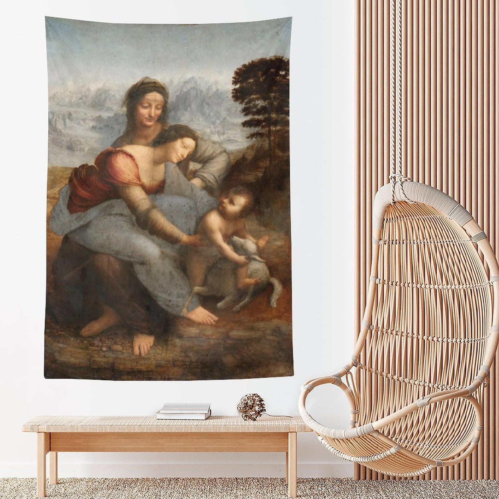 インテリアアート版画絵画(ダビンチの聖母)額付 420×297mm インテリアアート版画絵画(ダビンチの聖母)額付 420×297mm