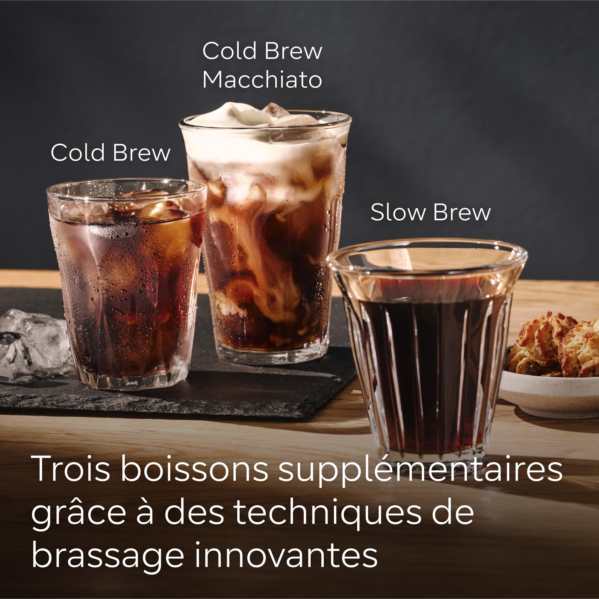 SIEMENS, machine à café à grain automatique, EQ700, écran iSelect, coffeeWorld, Cold Brew, Slow Brew, bac à lait, adaptateur briques de lait, Home Connect, acier inoxydable, blanc, TQ715R03 integral
