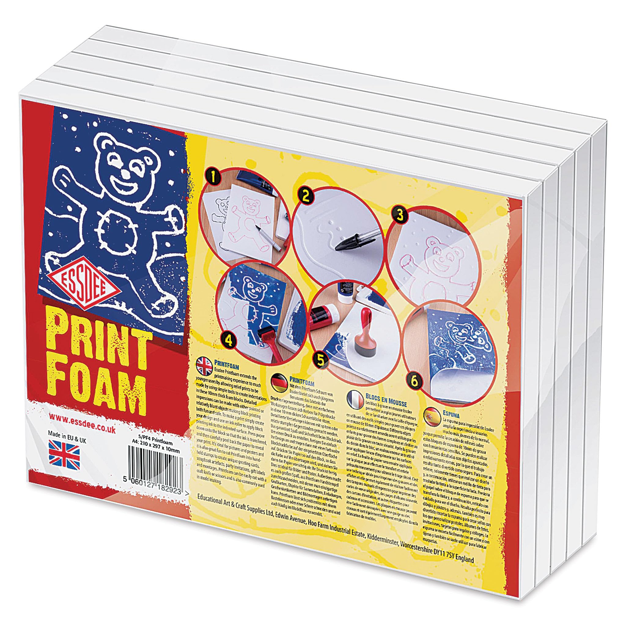 ESSDEE A4 10mm Print Foam (Pack of 5 Sheets)