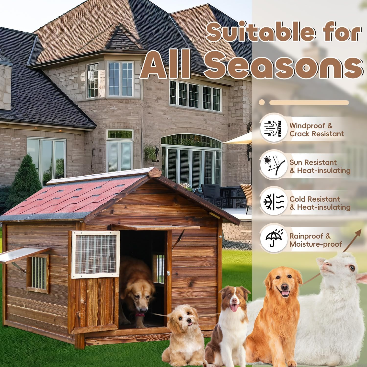 Ultimate Comfort: Review of the XXL Weatherproof Dog House for Your Furry Friend