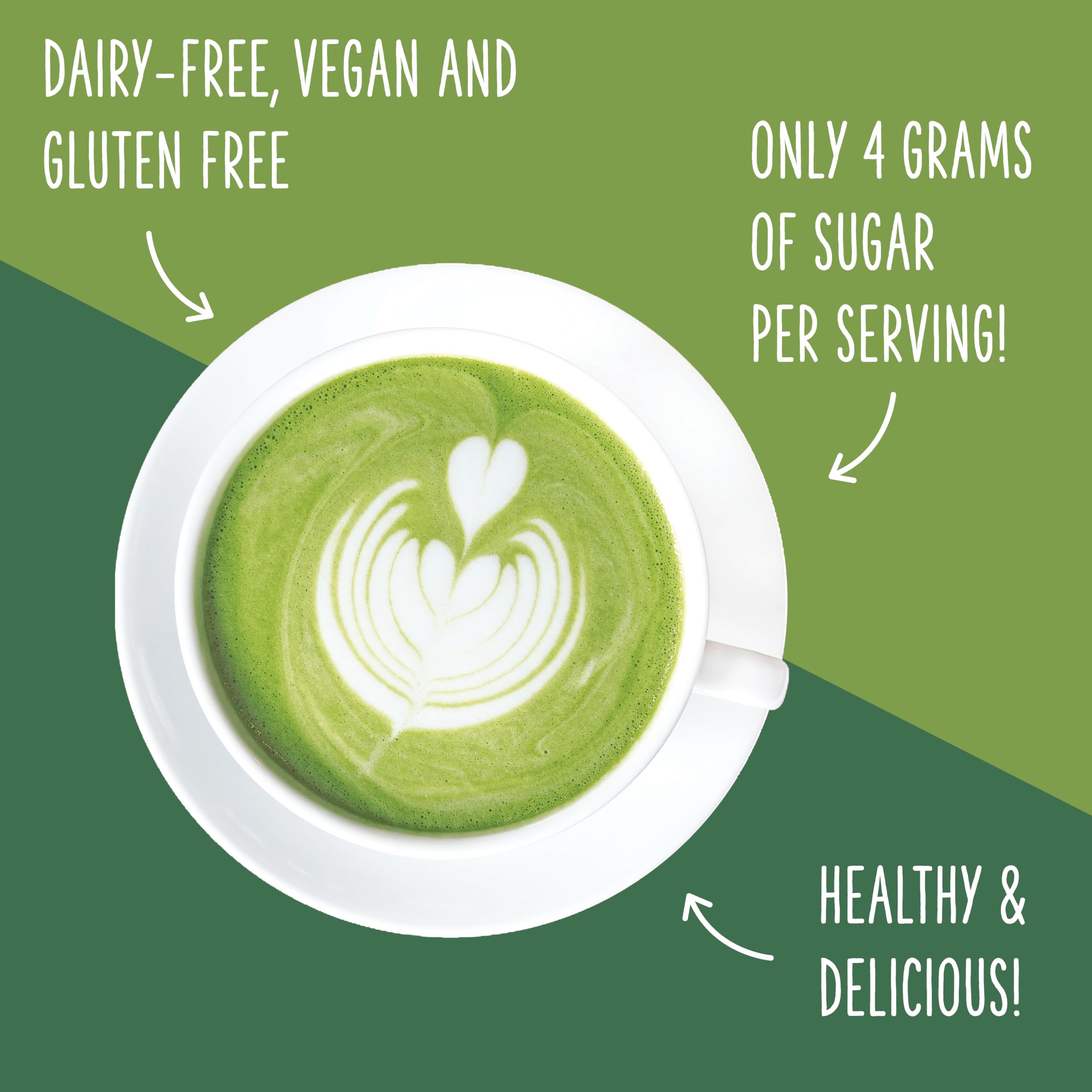 Two Leaves and a Bud Nice Matcha Latte Blend 36 Servings Japanese Matcha Green Tea Powder 1 Resealable — view 5