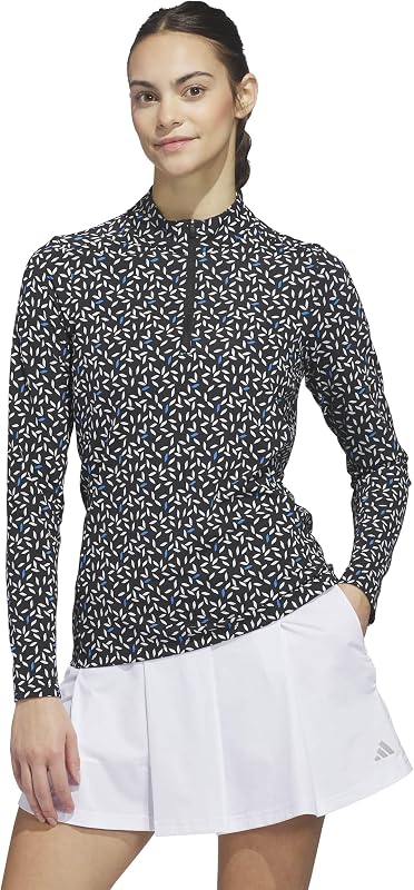 Women's Ultimate365 Printed Quarter-zip Mock