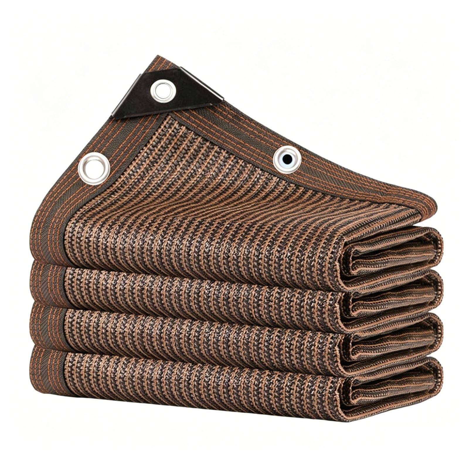Telo Ombreggiante Marrone 95% Per Giardino Con Occhielli, Rete Parasole Resistente E Traspirante Per Patio, Balcone Ed Eventi All’aperto(12x12ft)