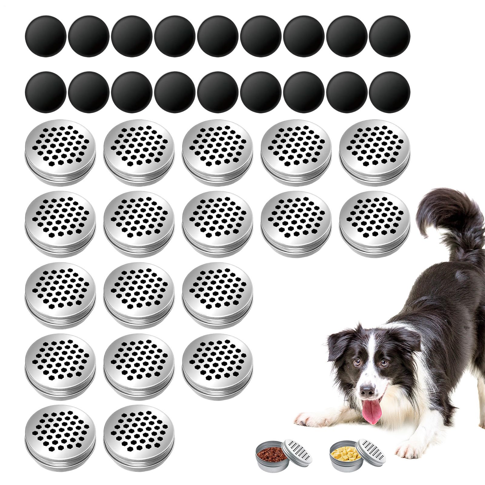 Dog Scent Work Tins 18-Piece Anti-Chew Pet Puzzle Toys