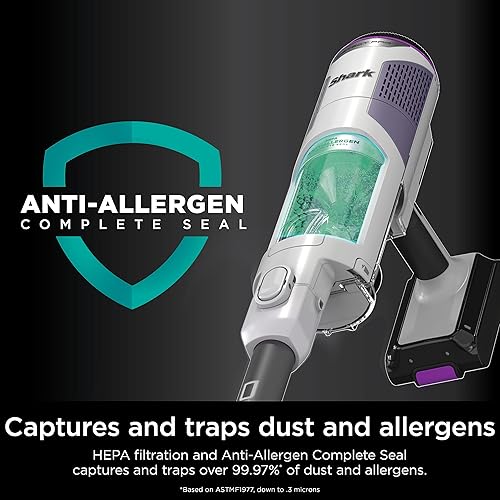 Miniatura 6 de Shark Detect Pro - Aspiradora inalámbrica con cepillo PowerFins, palode mano (2 en 1), morado cenizagris, IW1120