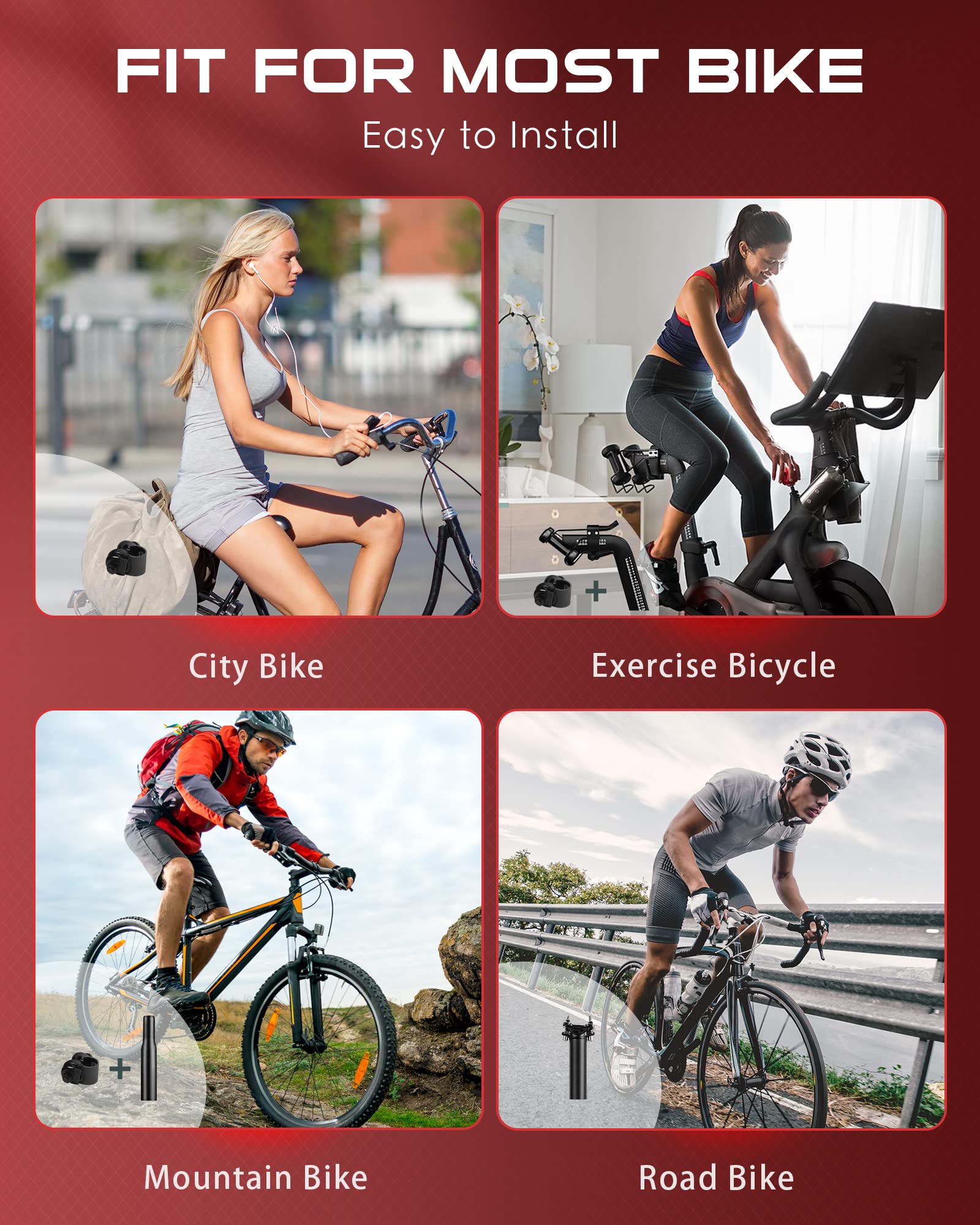 YODOTE Sellino per bicicletta oversize – Sedile extra largo per bicicletta, design ergonomico, in gel, confortevole, in memory foam, ricambio per cyclette, mountain bike, bici da strada, cruiser e