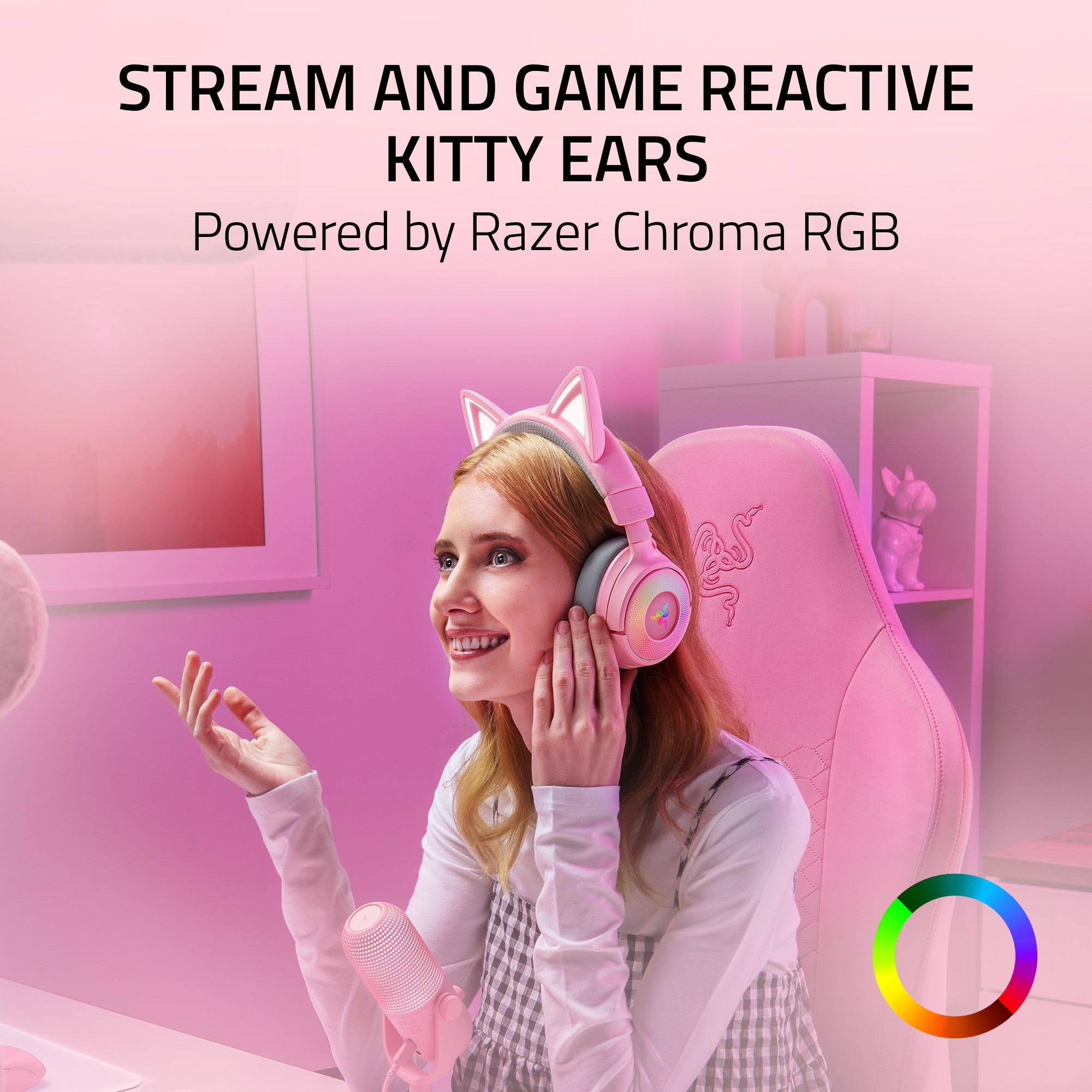 Kraken Kitty V3 Pro Wireless RGB Gaming Headset Review - Dettaglio