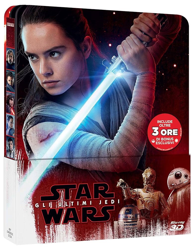 版画 STAR WARS THE LAST JEDI Star Wars: The Last Jedi (3D Blu Ray + 2D) Steelbook Region