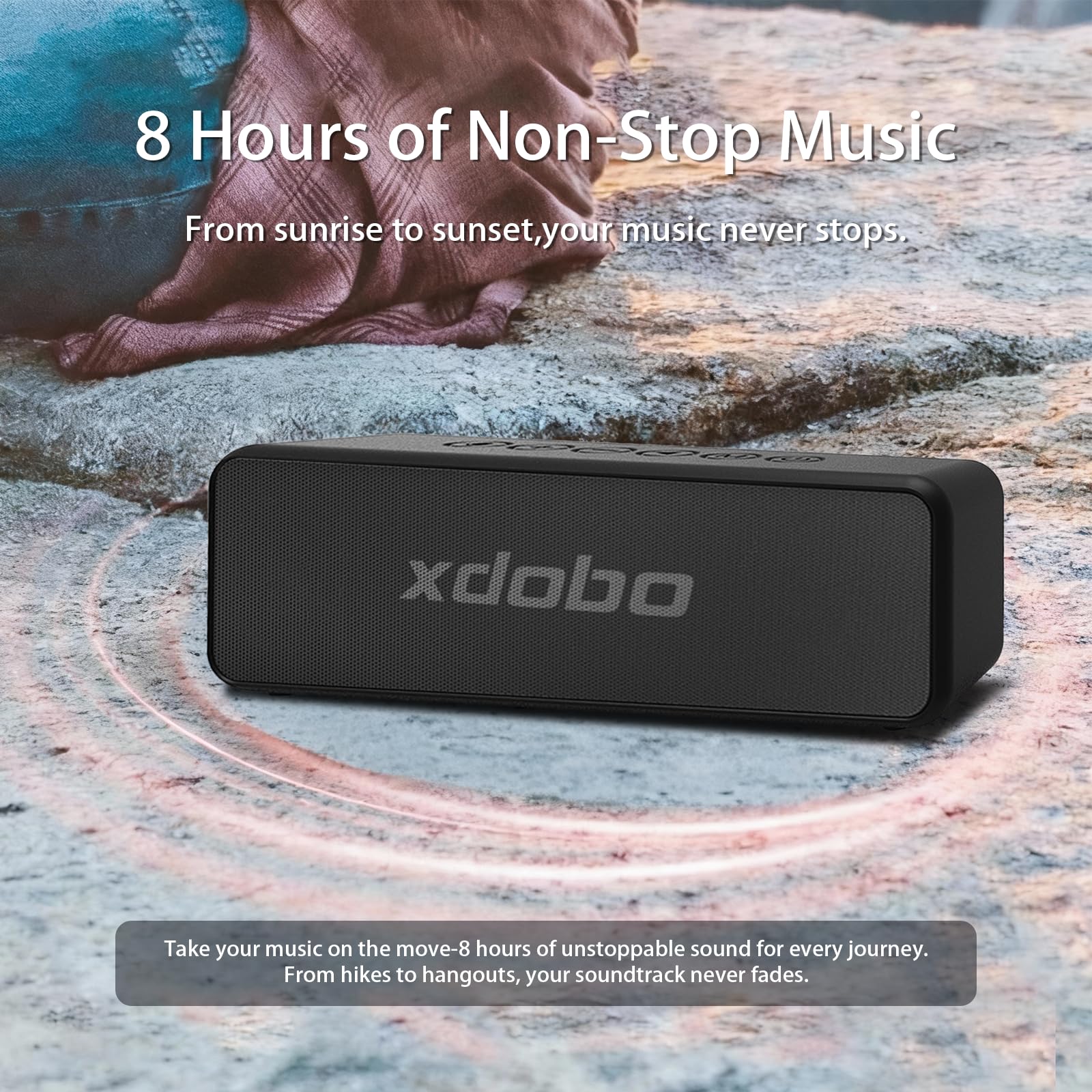 xdobo X5 głośnik Bluetooth, bezprzewodowy przenośny głośnik 30 W, wodoodporność IPX6, parowanie TWS, czas odtwarzania 8H, ładowanie typu C, czarny