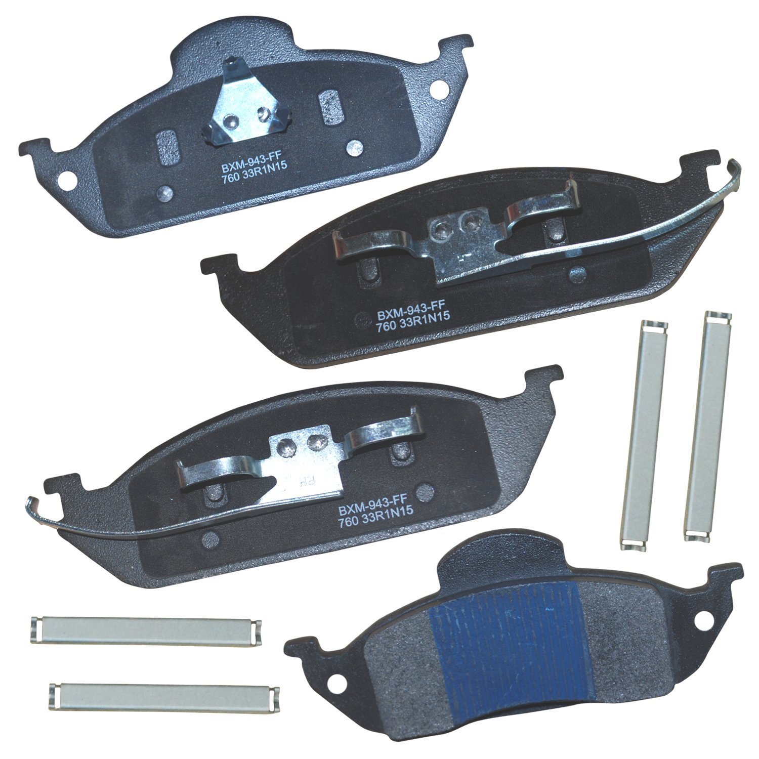 Bendix Premium SBM760 Semi-Metallic Front Brake Pads for Mercedes-Benz ML320 2003-1998, ML350 2005-2003, ML430 1999-1998