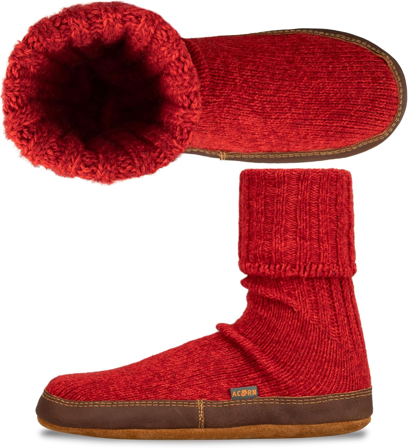 Men's and Women's Original Slipper Sock - Comfortable Men's and Women's Slipper Sock with Cloud-Like Feel, Soft and Moisture Wicking Crew Length, Genuine Suede Sole - Image 4