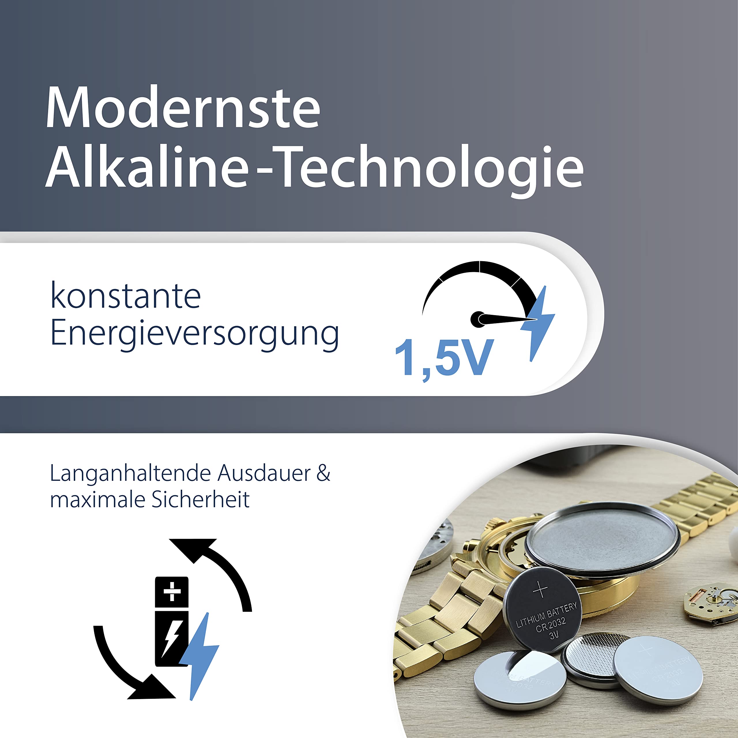 MediaRange Premium Alkaline Knopfzellen, AG4|LR626|1.5V, 10er Pack 
