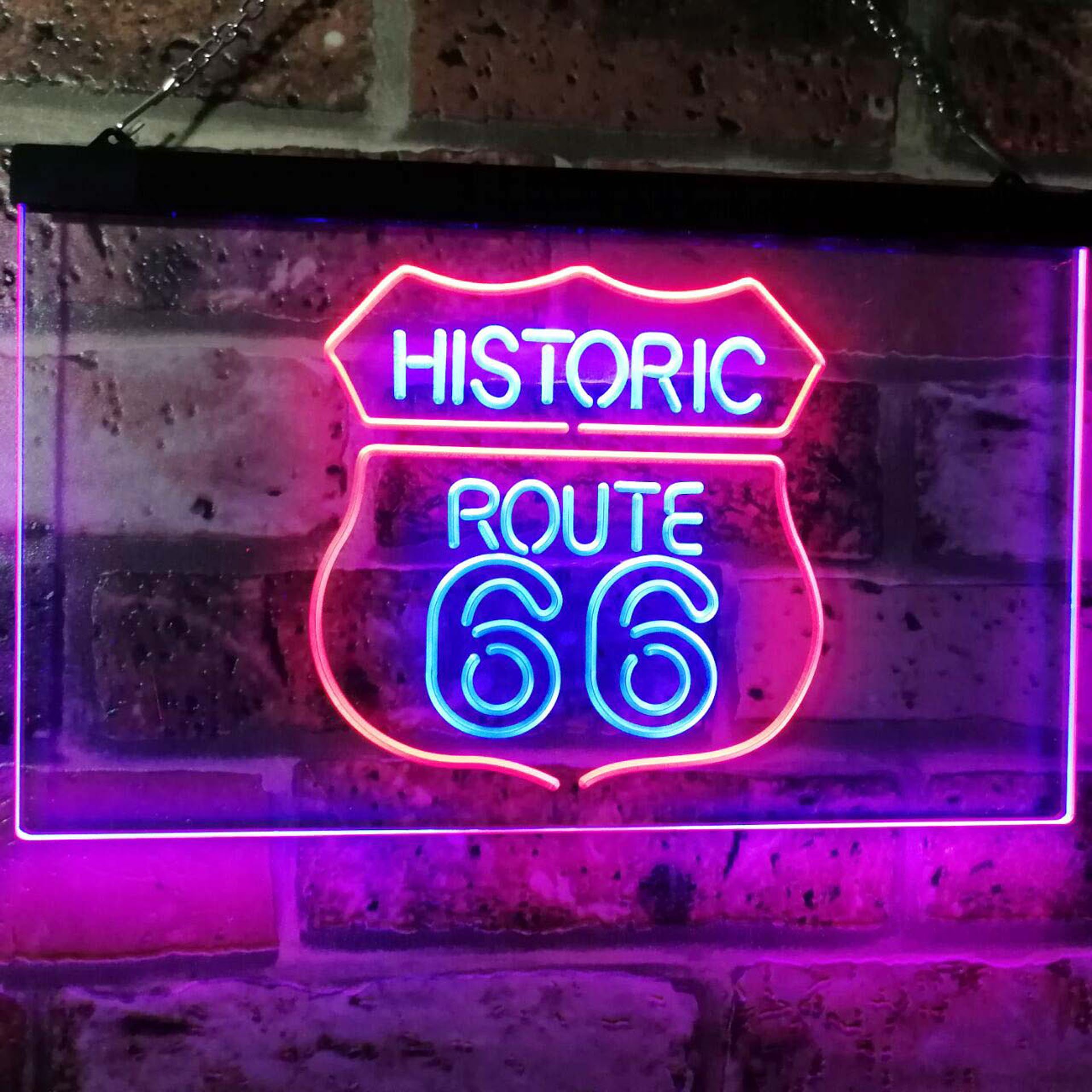 Amazon.co.jp: Route 66 Historic US The Mother Road Decoration Dual 