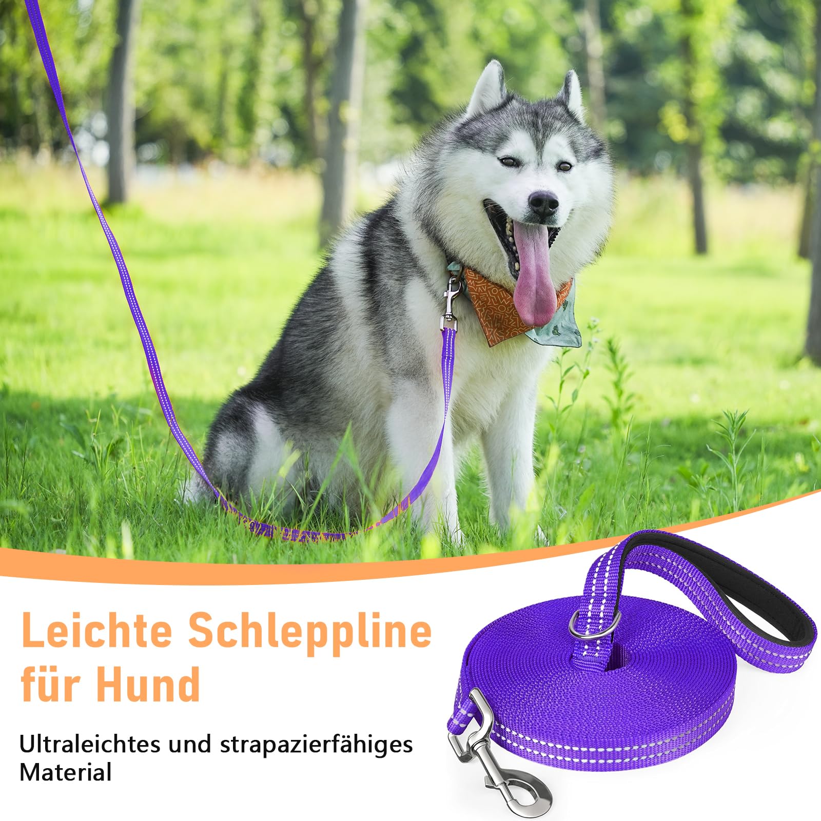X XBEN Long Line Dog Lead - Image 2