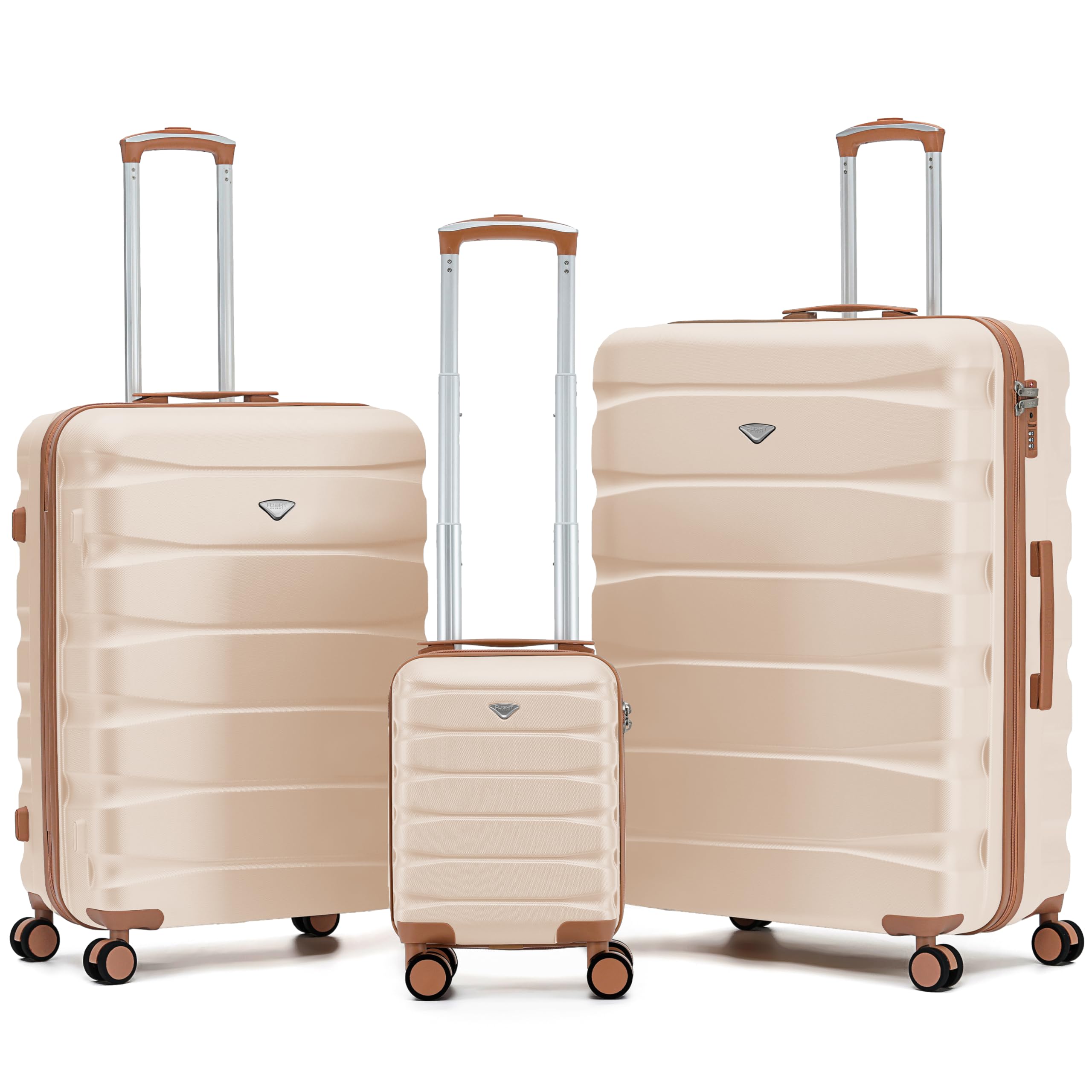 Flight Knight Underseat Cabin Suitcase 45x36x20cm | Free Hand Luggage for EasyJet & Wizz Air | Lightweight ABS Hard Shell with 8 Silent-Glide Spinner Wheels | Max Space Travel Bag — view 44