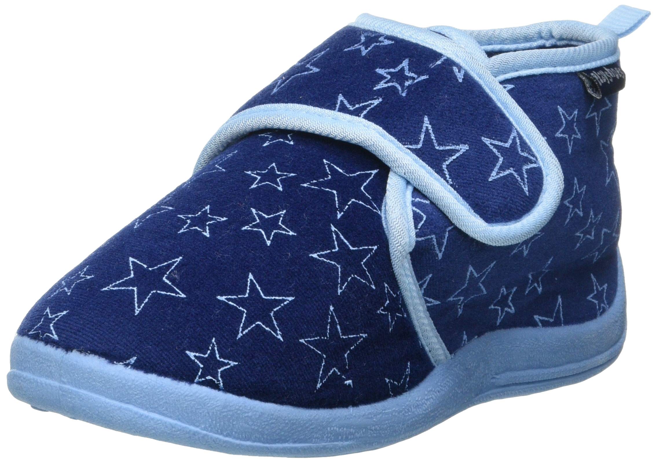 Playshoes Unisex Kid's Anti-Slip Shoes Building Side Pantuflas, navy 11, 10.5 UK