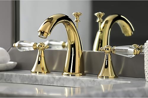 Miniatura 5 de Kingston Brass KS2972WLL Wilshire Grifo de baño generalizado, latón pulido
