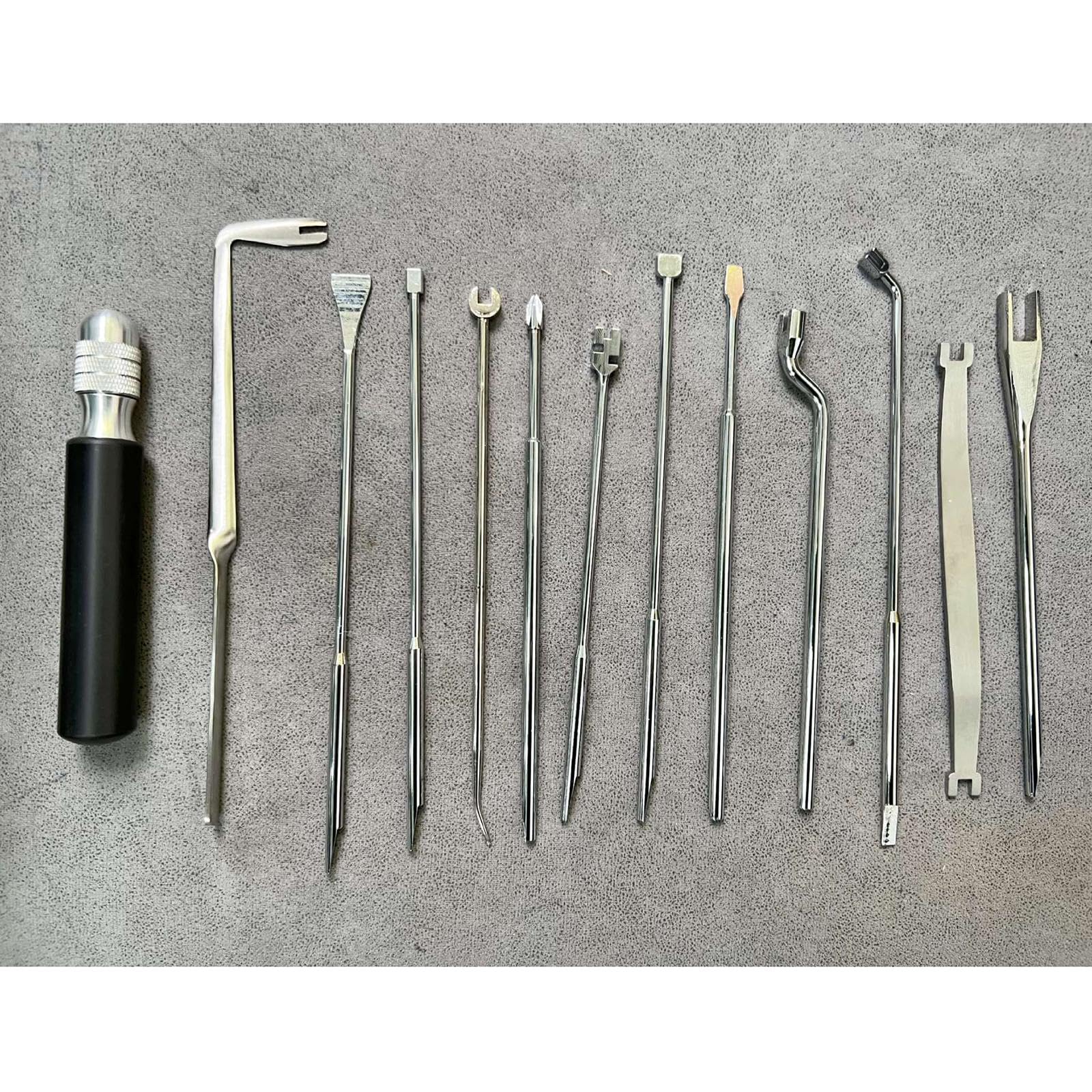 Piano Régulateur Kit Outils Réglage Instrument Clé Tournevis Métal Multipurpose pour Maintenance Précise Adapté Aux Techniciens Musiciens Ateliers Pro, 13 Pièces