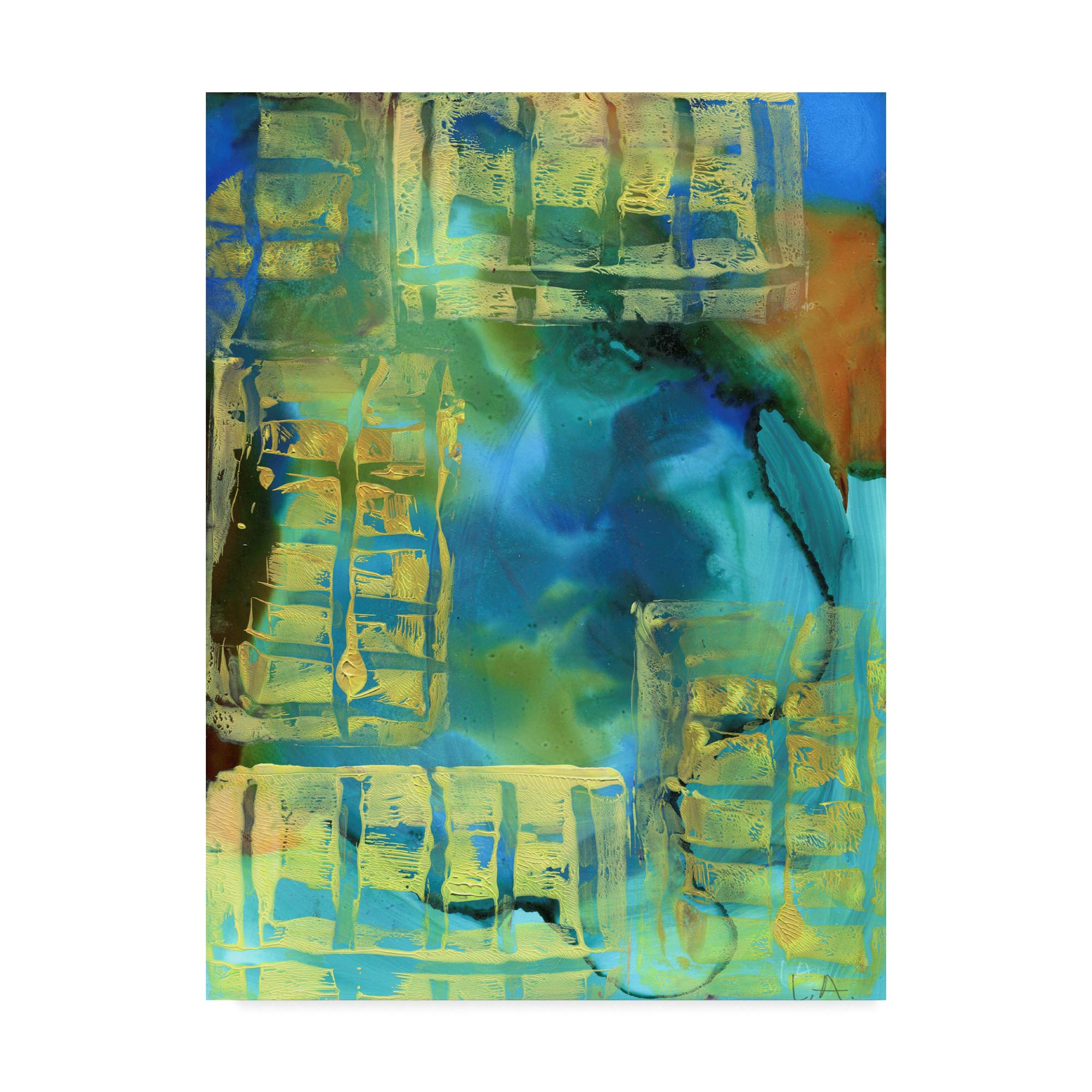 Trademark Fine Art Abstract Texture 6 by Cherry Pie Studios, 35x47-Inch Fine Art, Multicolor