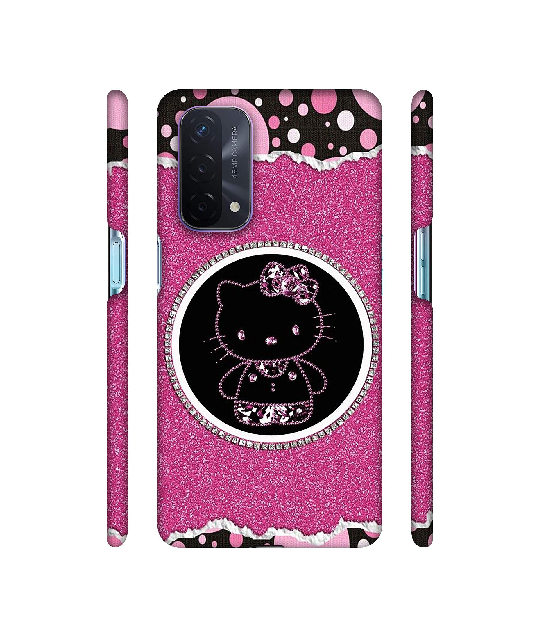 Amazon Brand - Solimo Designer Kitty with Glitter 3D Printed Hard Back Case Mobile Cover for Oppo A74 5G (B098ML3HZ1) Amazon Price History, Amazon Price Tracker