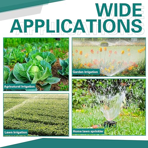 Miniatura 7 de 2 aspersores multiusos para césped, 8 patrones, aspersor de agua confiable y ligero para regar áreas pequeñas, césped, riego de plantas, jardín y