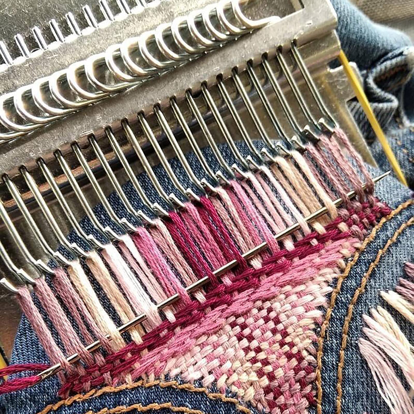 Speedweve Stopfwebstuhl – 14 Haken, Mit Werkzeug, Zum Reparieren Von Jeans & Kleidung, DIY