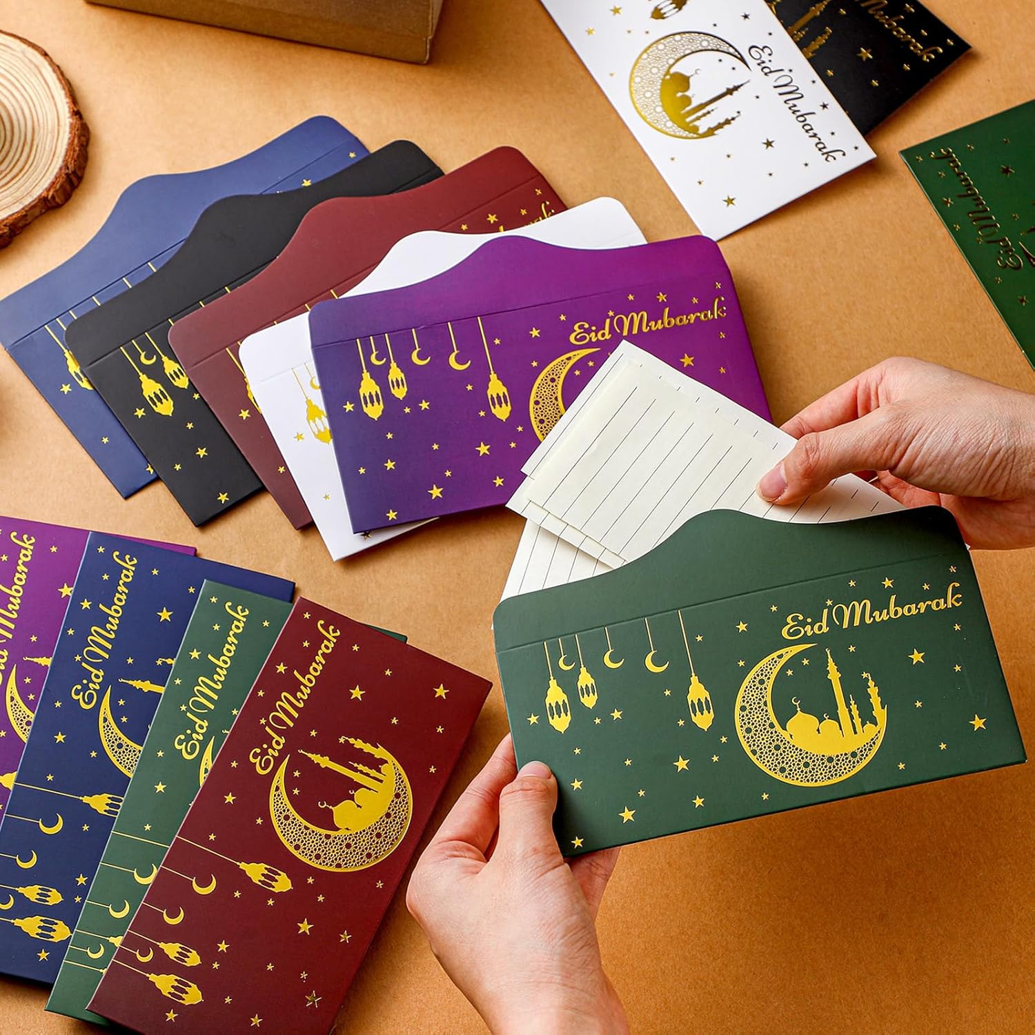 24 Pcs Eid Mubarak Money Envelopes for Cash Gifts 6.7x3.2inch Lucky Cash Gift Cardholders Pocket Eid Holiday Gift Card Envelopes Assorted Ramadan Envelope for Decor(Multicolor) image 3 of 7 B0CMQP4DJ9