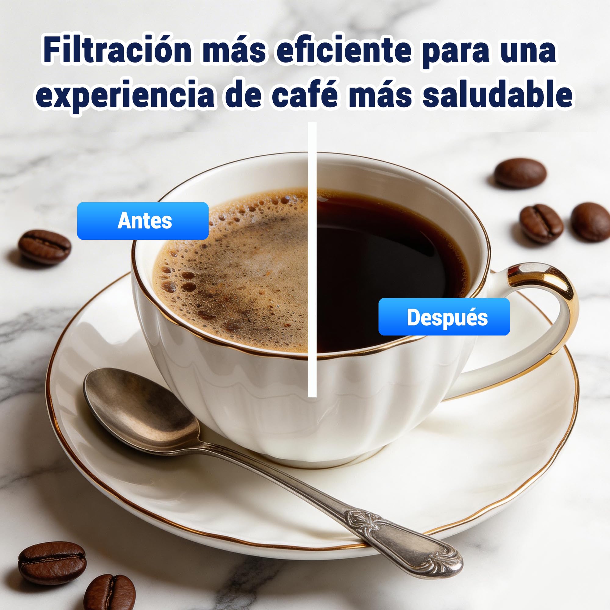 4 Filtros de Agua Compatibles con Philips AquaClean CA6903/10, CA6903/22, CA6707/20, Filtro de Repuesto para Saeco y Philips Máquinas de Café Automáticas