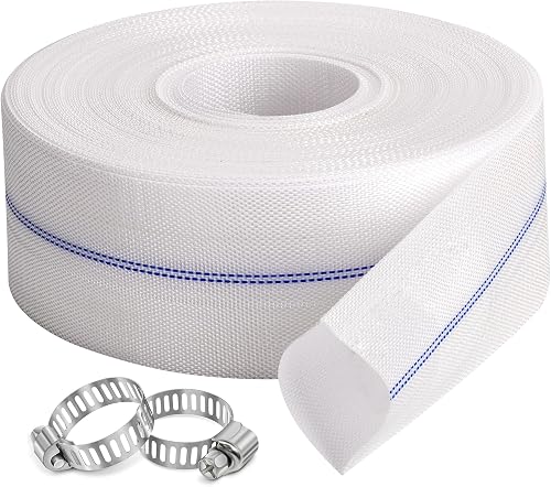 Pool Backwash Hose 3” × 100 ft Fiber Reinforced Discharge Hose