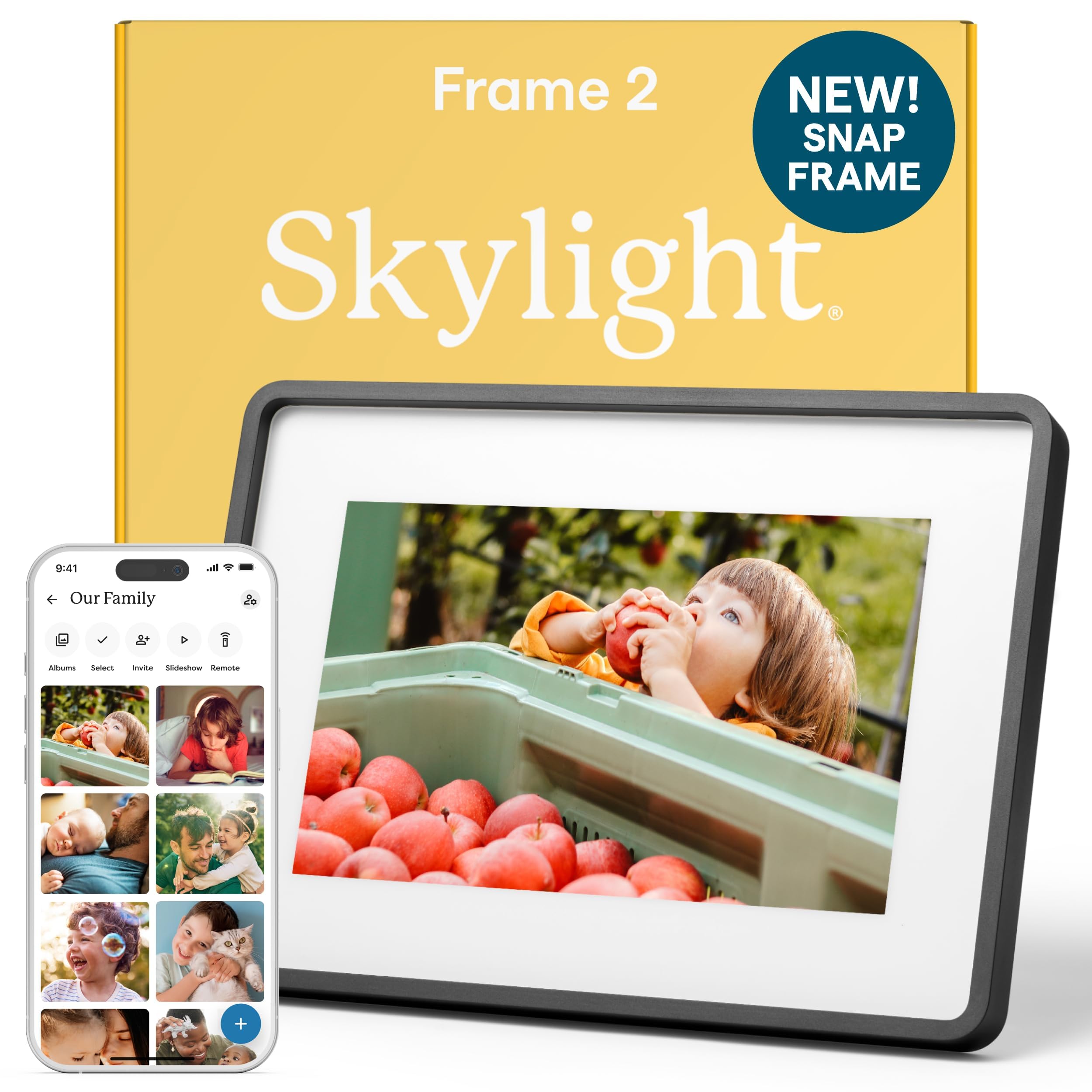 Skylight Digital Picture Frame, Load from Phone Capability, 10" Black — Amazon image 11