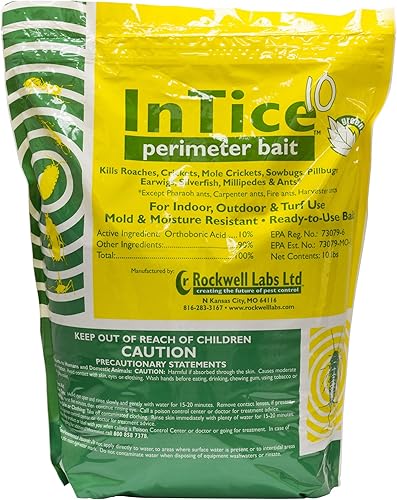 A.M. Leonard InTice 10 insecticida de cebo perimetral de amplio espectro, bolsa de 10 libras